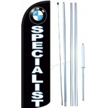 BMW Specialist Windless Swooper Tall Feather Banner Flag Kit