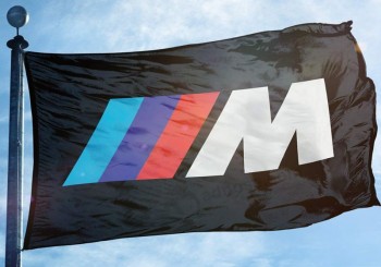BMW M 시리즈 깃발 기치 독일 자동차 제조업체 블랙 3x5 ft