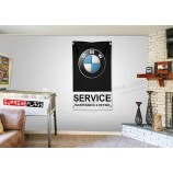 BMW Service Flagge Banner 3x5 ft Wartung & Reparatur Autowerkstatt schwarz