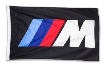 BMW MロゴIIIMレーシングカー用大型車庫装飾バナー用の車旗3x5 FT