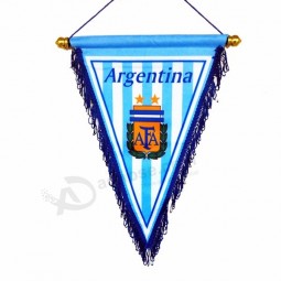 mini custom logo design soccer pennant football club exchange flag