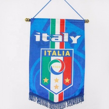 wereldbeker teams mini banner voelde stof polyester zijde boor vlag wimpel