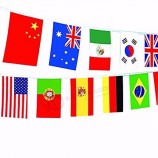 bandera nacional del país de la impresión digital de alta calidad banderas personalizadas bunting de hohi