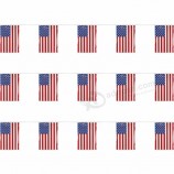 Ammern der amerikanischen Flagge 100% Polyestergewebe-Landflaggenschnurflaggen