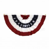 ventaglio in nylon a buon mercato patriottico americano con stamina 3'x6 'per la festa dell'indipendenza degli Stati Uniti