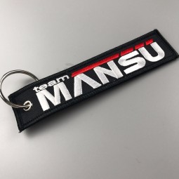Keychain Embroidery Double Sided Logo Personalized Keychain