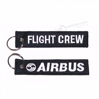 doppelseitige Stoff-Schlüsselanhänger für Airbus-Piloten