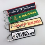 portable woven key chain with key ring as key decoration