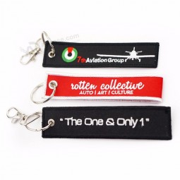 Heiße Verkaufsqualität gestickter Pilot keychain