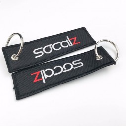merrow border geborduurd logo sleutelhanger door uw logo