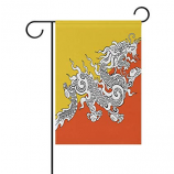 bandera decorativa impresa del jardín de Bután del poliéster