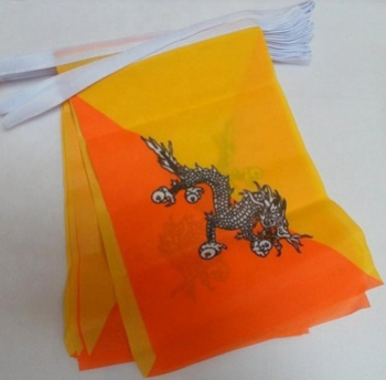 manufacturers customized polyester bhutan string flag
