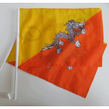 Hot selling Bhutan country car flag with pole