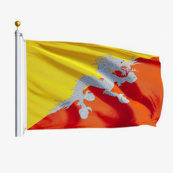 fabricante de bandera nacional de Bután de tamaño estándar