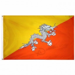3*5FT Polyester Print Hanging Bhutan National Flag
