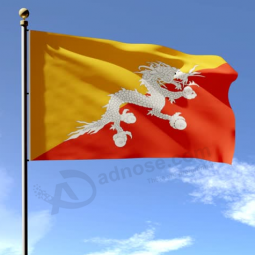 hochwertige bhutan national country flag banner