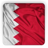 Rikki Ritter-Bahrain-Flaggenentwurf Quadratischer Kühlschrankmagnet