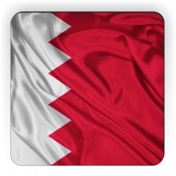 Rikki Knight Bahrain Flag Design Square Fridge Magnet