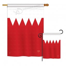 Bahrain Flags of The World Nationality Impressions Decorative Vertical House Garden Kit w/Banner Pole Included Printed in China