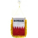 Bahrain Mini Banner 6 '' x 4 '' - Bahrain Wimpel 15 x 10 cm - Mini Banner 4 x 6 Zoll Saugnapf Kleiderbügel