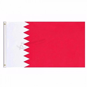 2019 Bahrain National Flag 3x5 FT 90X150CM Banner 100D Polyester Custom flag metal Grommet