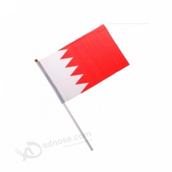 прочный портативный открытый бахрейн рука размахивая флагом страны