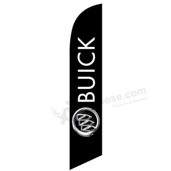 bandera de plumas de buick personalizada publicidad poliéster bandera de buick volando