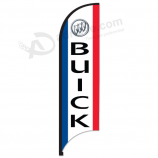 bandiera del segno della piuma di pubblicità del buick del lato doppio su ordinazione