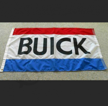 knitted polyester buick logo banner buick advertising flag