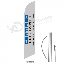 individuelles logo fliegende buick feder flagge mit aluminiumstange