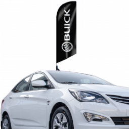 Sublimationsdruck Autofenster Mini Buick Feder Flagge