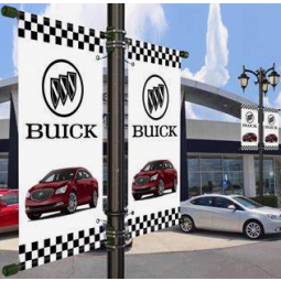 custom printing logo buick street pole banner for advertising