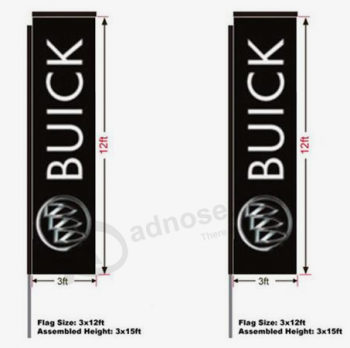 Publicidad de negocios Buick aleteo bandera bandera