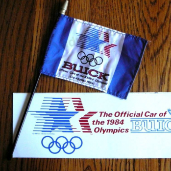 mão de fábrica personalizada buick bandeira de ondulação para esportes