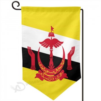 изготовленный на заказ флаг брунея двусторонний образец садовый флаг внутренний флаг 12,5 X 18 дюймов, подходящ