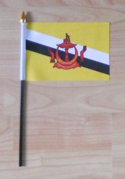 Wholesale cusotm high quality Brunei Country Hand Flag - Small.