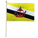 импортер флагов бруней дюжина 12x18 ”палки флаги, многоцветный