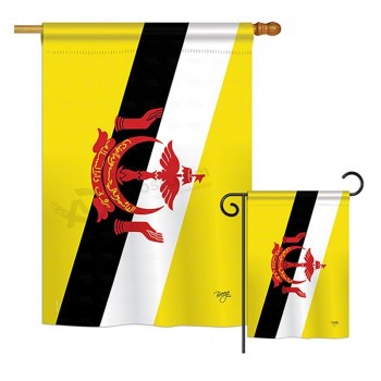 bandiere del brunei del mondo nazionalità impressioni decorative verticale casa 28 