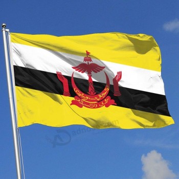 bella bandiera su ordinazione all'ingrosso per esterno, bandiere del cortile della bandiera del Brunei | resistente, in poliestere