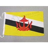 Флаг Брунея 18 '' x 12 '' шнуры - брунейские флажки 30 x 45см - баннер 18x12 дюймов
