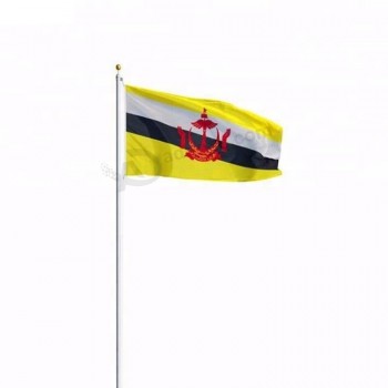 Banderas de país de Brunei de 3 * 5 pies impresas 100% poliéster