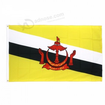 bandiera nazionale in tessuto di raso di poliestere di promozione di alta qualità