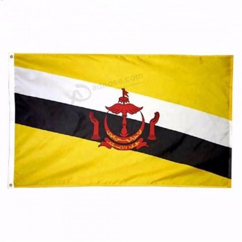 alta calidad 90 * 150 cm bandera de país de brunei