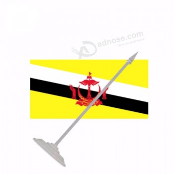 Custom national table flag of Brunei Darussalam country desk flags