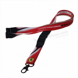 sublimation printed retractable lanyard with ball pen