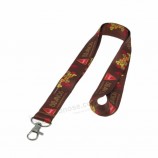 goedkope aangepaste kleurstof sublimatie polyester lanyard