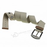 simple design woven nylon belt with buckle