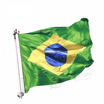 Tamanho personalizado e design da bandeira nacional / bandeira contry / bandeira do brasil Para venda bandeiras nacionais baratas