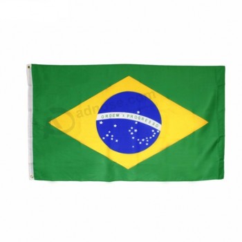 Stock al por mayor 3x5ft imprimir BRA BR brasil bandera nacional de brasil