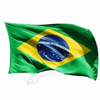 Bandeira do brasil bandeira de poliéster bandeira para o festival de decoração para casa super-poli interior bandeira brasileira ao ar livre 90 * 150 cm